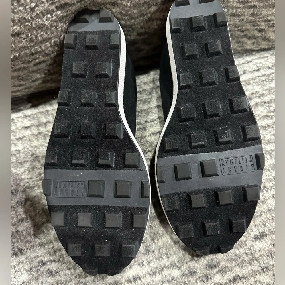 Girl's Stuart Weitzman Black Ariana Clare Wedges, NWT!
